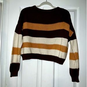 Pink Lily crop sweater